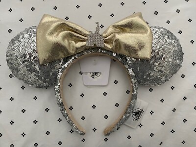 Disney Silver Sequin Cinderella Minnie Ear Headband Disney main image 4