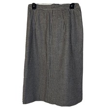 Liz Claiborne Vintage Houndstooth Skirt Sz 10