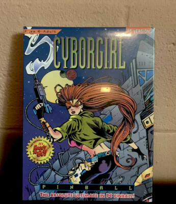 Cybogirl (1994) PC Version Pinball Game IBM 3.5 Disc  (Brand New Sealed)