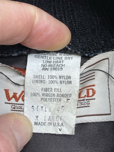 Vintage Navy Hunting Vest, Size XL - Woodfield Style 45, Nylon - Made In USA - Picture 5 of 9