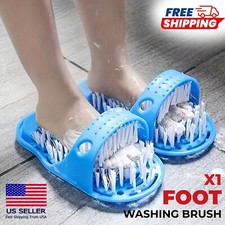 Shower Foot Scrubber Massager Exfoliating Cleaner Washer Slipper Brush Sandals