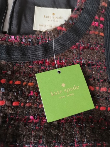 KATE SPADE New York , So Foxy Multi Tweed fringe Dress US 2 UK 6 RRP £350 - Picture 3 of 3