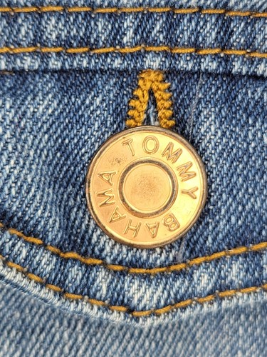 Tommy Bahama Denim Jacket Girls 8 Distressed Blue Denim Trucker - Picture 5 of 11