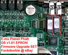 E-mu Planet Phatt OS v1.01 EPROM Firmware Upgrade SET / New ROM Update Chips