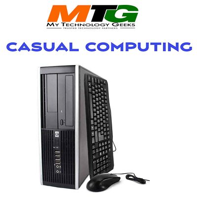 HP Compaq 8300/6300 Elite SFF Desktop PC 4GB RAM Intel i5 500GB