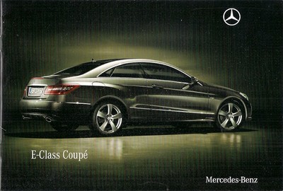 Mercedes-Benz E-Klasse Coupe 2009 UK Markteinführung 20pp Verkaufsprospekt SE & Sport