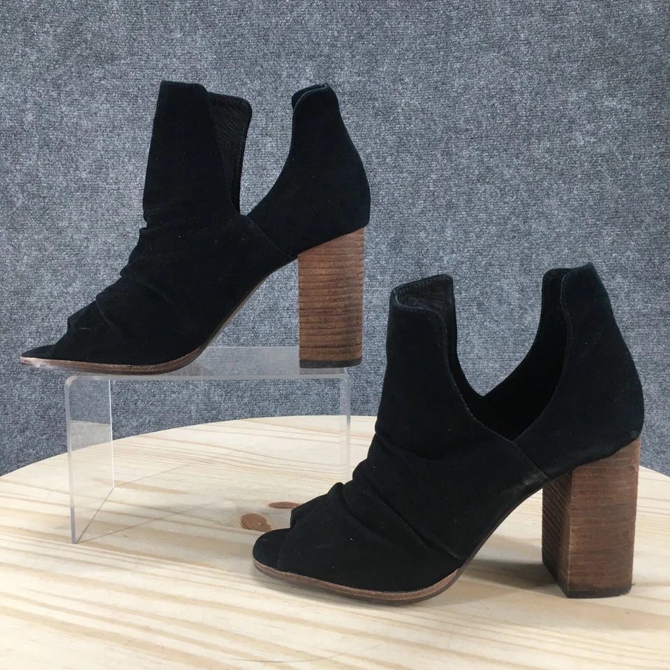 Botas femininas Kristin Cavallari x chinesas de lavanderia 8,5 recortes salto preto - Imagem 2 de 4