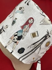 Men/Women Surgical Scrub Cap Lined Holiday Skeleton Nightmare 100 Cotton