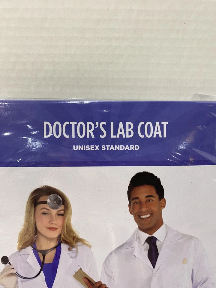 Doctor's Lab пальто белый костюм себя карнавальный костюм вверх Хэллоуин костюм для взрослых - Изображение 3 из 4