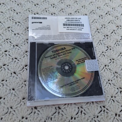 NEW Toshiba Recovery and Applications Drivers Satellite M50 M55 Series Disc