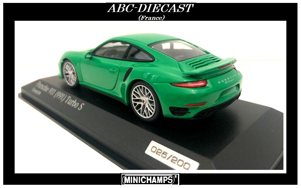 Porsche 911 GT3 RS type 991 2018 vert lézard 1/8 Minichamps 800641000
