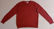 Sonoma Life Style Mens Medium Red 100 Cotton Long Sleeve Pullover Sweatshirt 22