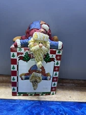 Holiday Collection Santa  Ceramic Stocking Hanger 