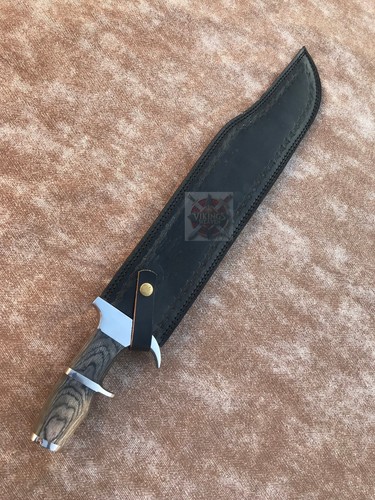 Predator Movie Knife Replica High Stainless Steel Handmade Bowie With Sheath - Picture 10 of 10