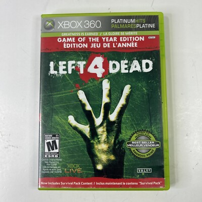 Left 4 Dead GOTY Microsoft Xbox 360 Complete CIB French Manual Only