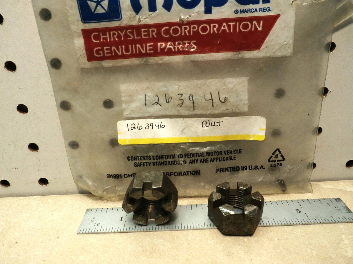 1263946 Nut, Drag Link Tie Rod End, OEM NOS Mopar, Free US Ship | eBay