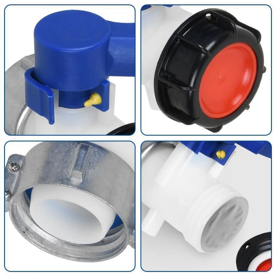 IBC Adapter Kugelhahn S60x6 Absperrhahn Auslaufhahn für IBC Container Wassertank - Bild 3 von 4