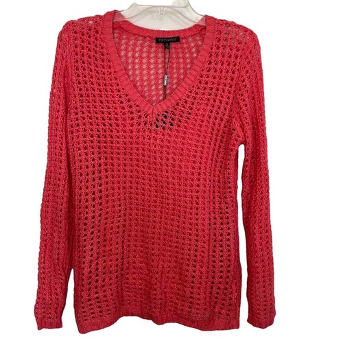 Open Knit Boho Pullover Sweater Size 