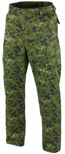 DANISH MILITARY CAMOUFLAGE BDU PANTS MILITARY CARGO 6 POCKET FATIGUE TROUSERS - Picture 16 of 16