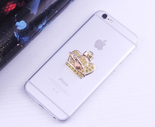 LiliDreamStore 360 Rotating Cell Phone Crystal Crown Ring Stand Holder- Princess - Picture 14 of 16