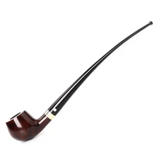Briar Long Stem Churchwarden Handmade Wooden 9mm Smoking Tobacco Pipe