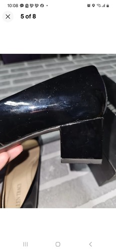 Tacones Ellen Tracy Bastion negros/avellana Usados en Excelente Condición Talla 6.5 - Imagen 5 de 8