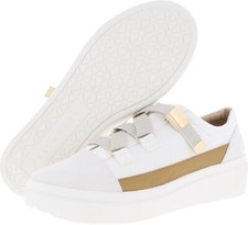 Yellow Box Womens Estela Casual and Fashion Sneakers White 8 Medium B M 