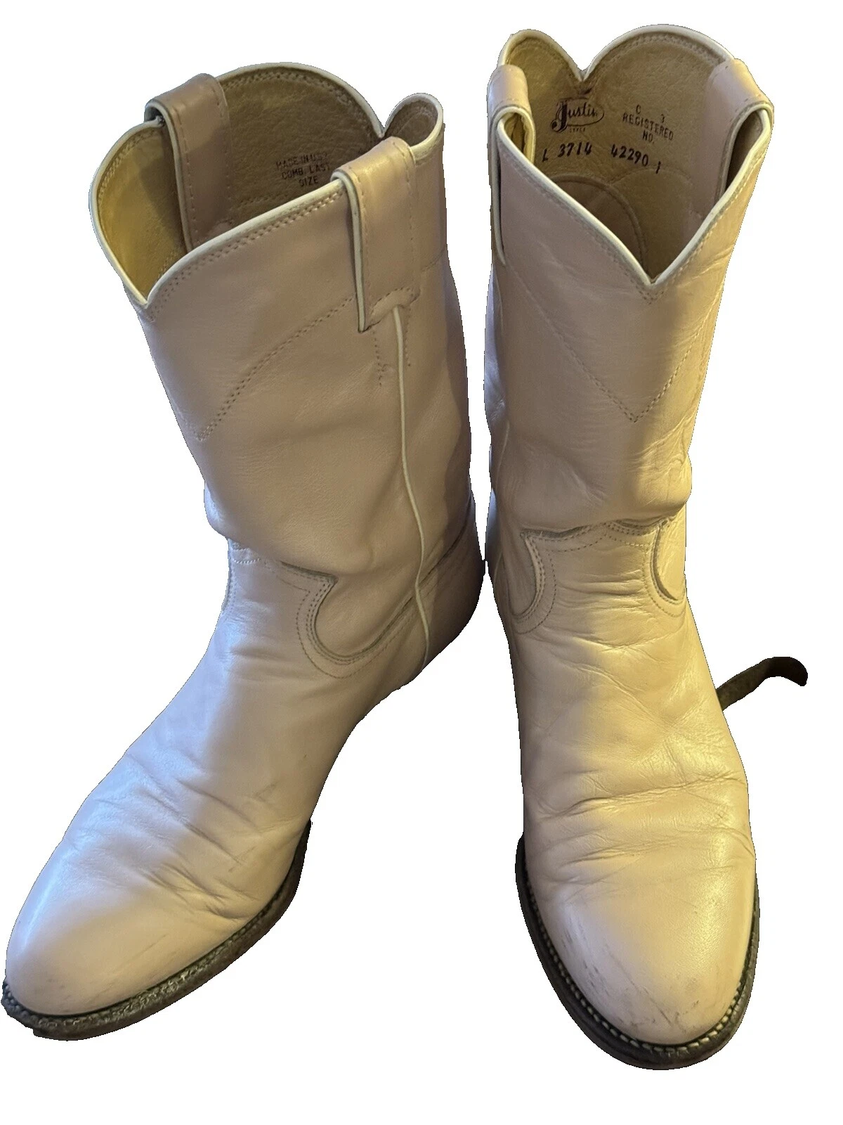Calzado Vintage Justin Boots 1990s para Mujer