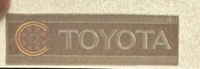 Original Vintage Toyota Car Mini Iron On Transfer