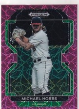 2022 PRIZMS PINK VELOCITY RC MICHAEL HOBBS LOS ANGELES DODGERS PRIZM #-262