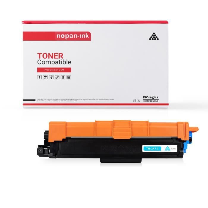 Toner TN247 Cyan idéal pour imprimer vos dossiers de réunion clairs à la maison