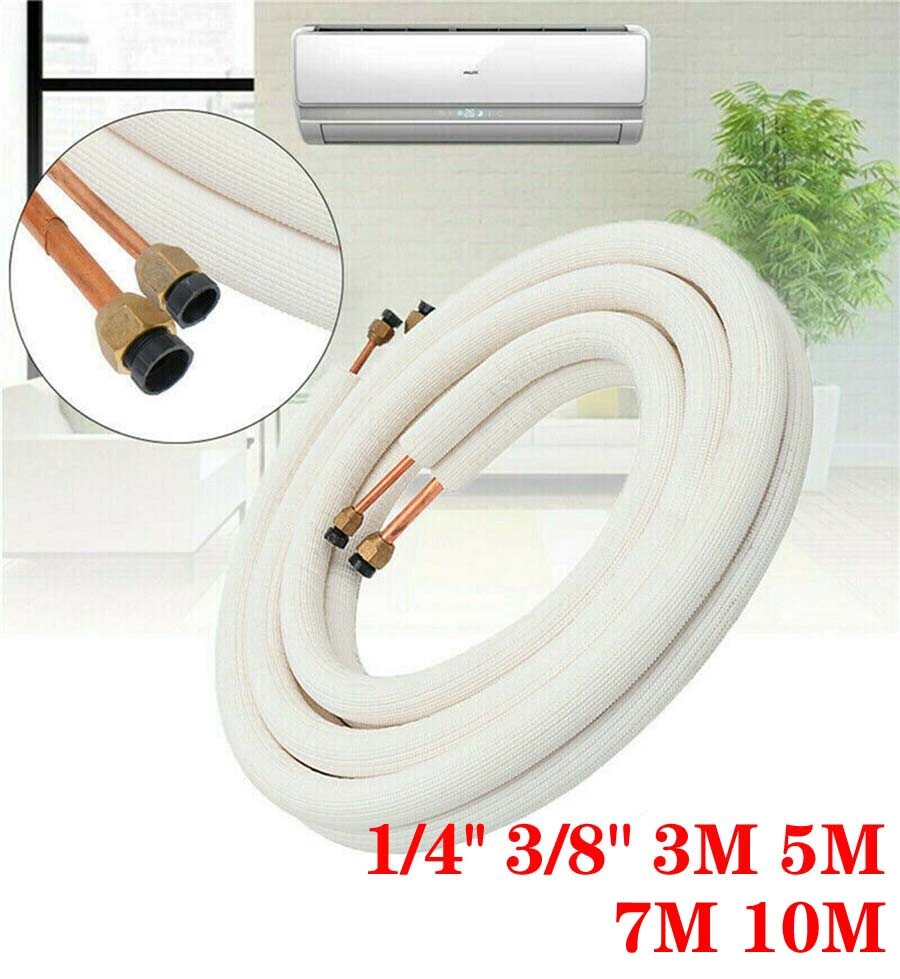1/4'' 3/8'' Insulated Pipe Air Conditioner Fitting Twin Pair Coil Tube