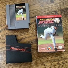 ROGER CLEMENS MVP BASEBALL NINTENDO NES CIB  W Box and Sleeve Manual Nintendo