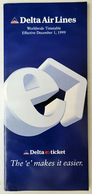 DELTA AIR LINES - SYSTEM TIMETABLE - 1 DECEMBER 1999