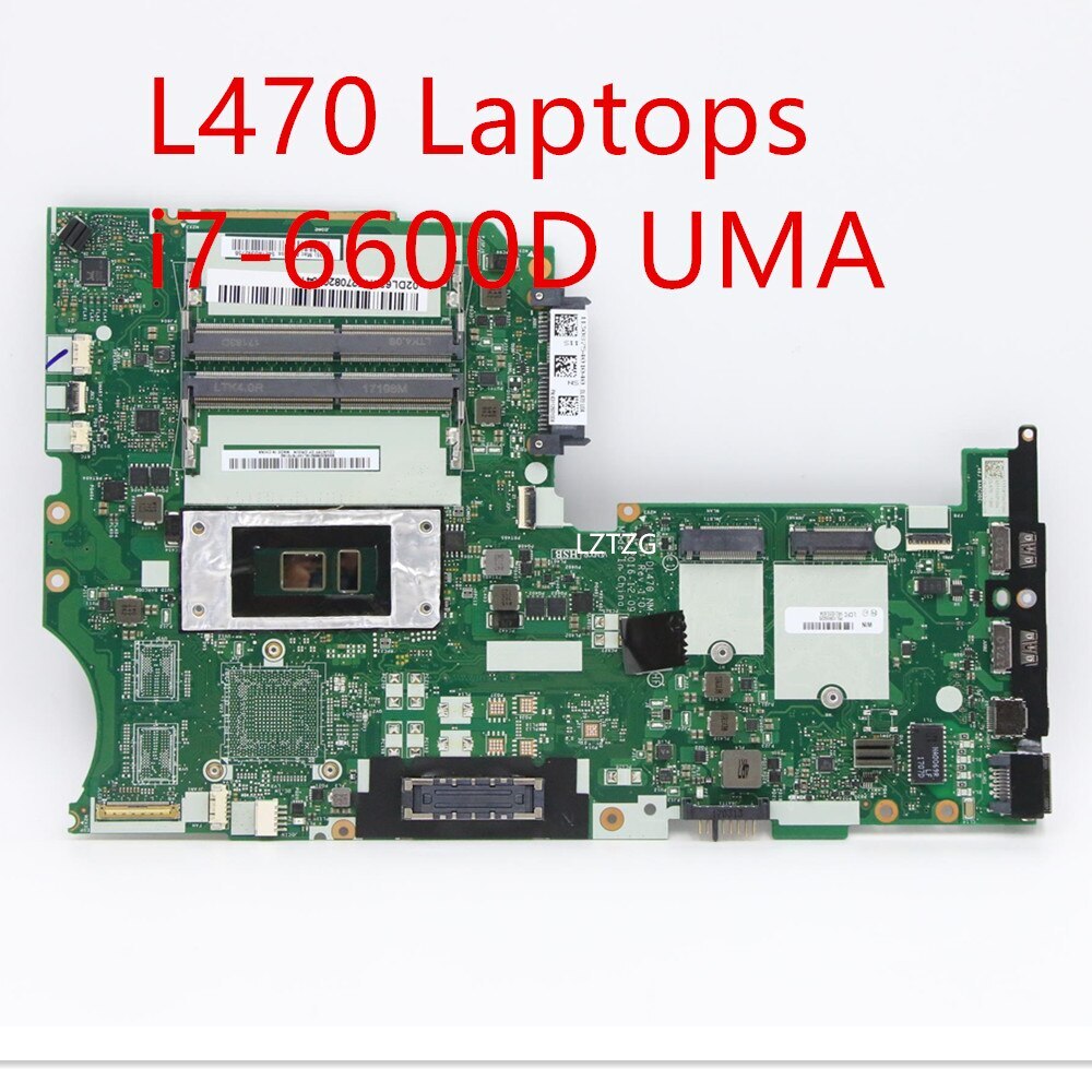 Lenovo ThinkPad L470 メモリ8GB SSD Motherboard For Lenovo ThinkPad L470 Laptop i7-6600D UMA 02DL634