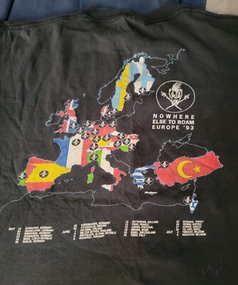 METALLICA - Nowhere Else to Roam Europe 1993 Tour Original Vintage
