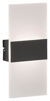 Fischer Honsel Foder Led-Wandleuchte Wandlampe Metall Glas Schwarz Weiß