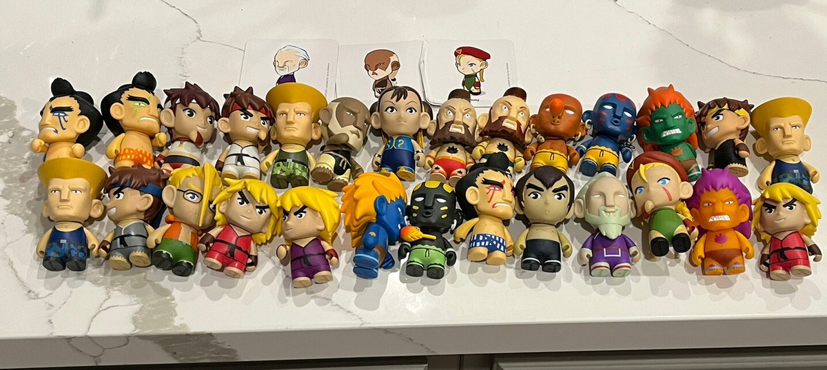 STREET FIGHTER 3” Kidrobot LOOSE FIGURE LOT Vinyl 27 Toys Gouken