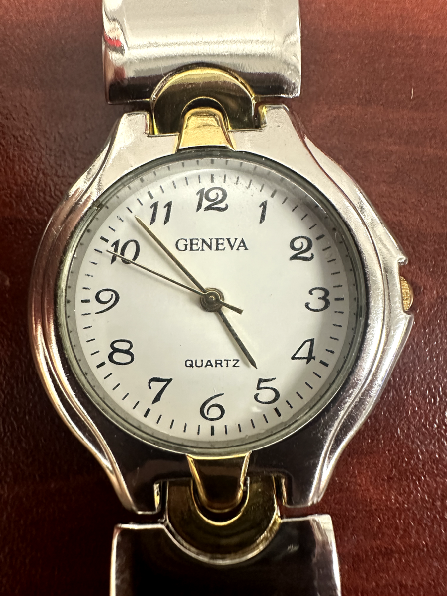 Unisex Geneva Classic Quartz Watch With New Battery | eBay display picture 2