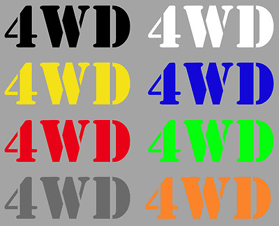 Aufkleber Sticker 4WD Logo 4x4 Allrad Offroad Autoaufkleber Geländewagen Jeep 
