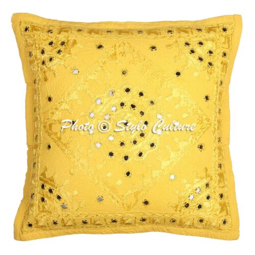 Embroidered Cushion Cover Boho Sofa Cover Decorative Bohemian Home Decor - Picture 1 of 6