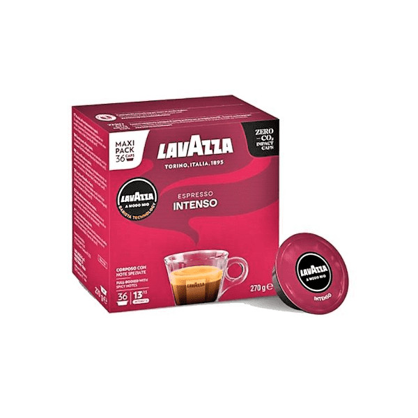 36 CAPSULES A MODO MIO LAVAZZA MISCELA INTENSO