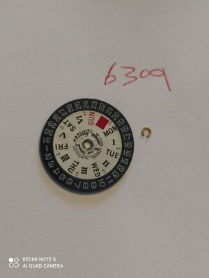 Seiko Diver 6309 -7040 DATE DAY DISK , 870519T , English and Roman