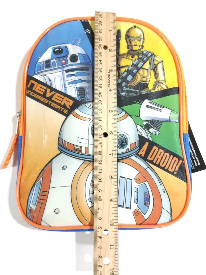 Star Wars Mochila Niños Niños Miniatura 10" Bolsa de Viaje BB8 R2D2 C3P0 Regalo Foto 4 de 4