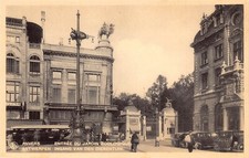 A779 Belgium Anvers Antwerp Entry in Zoo Garden Cars vintage postcard
