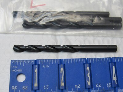 17/64''  2-FLUTE HIGH SPEED TWIST DRILLS  4 PCS