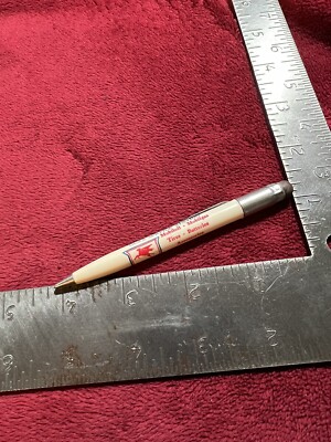 Vintage Mobilgas Mechanical Pencil, Gus s Service Station in Daykin, NE.  Ph 43!