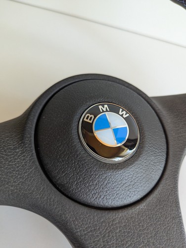 Steering Wheel OEM USED BMW Sport 1 Rare Leather E28 E30 E32 E34 1986-1991 - Picture 3 of 13