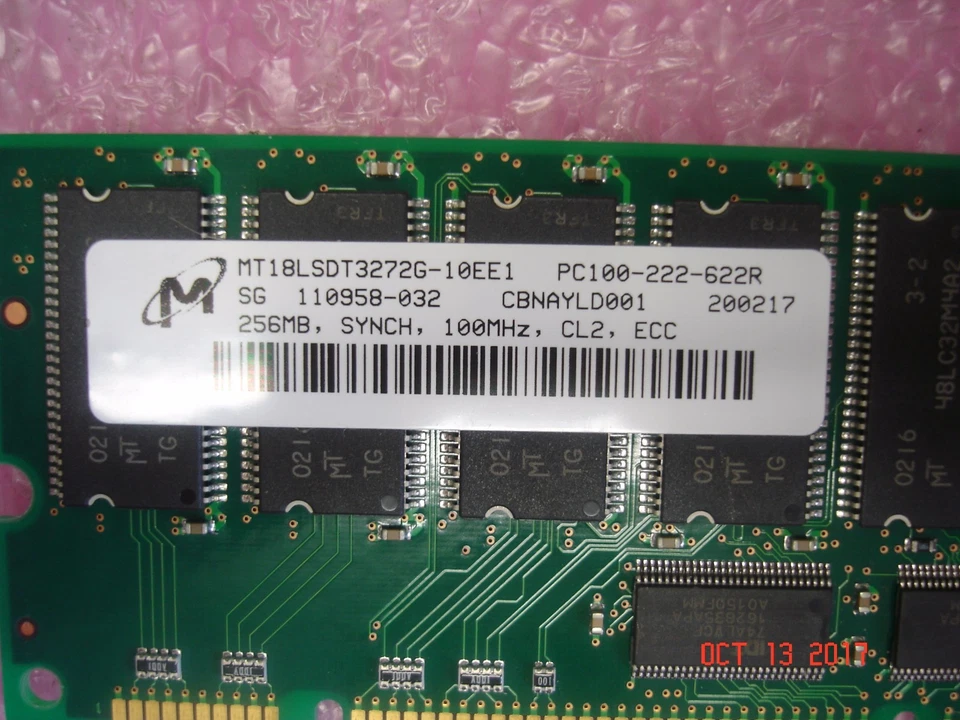 3X-MS810-EA 1GB (4 x 256MB) MEMORY KIT 4  ALPHASERVER DS20L PC100 SYNCH CL2 ECC - Image 3 of 4