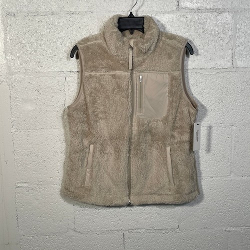 Calvin Klein Performance Women's Sherpa Vest tan XS - Picture 9 of 11